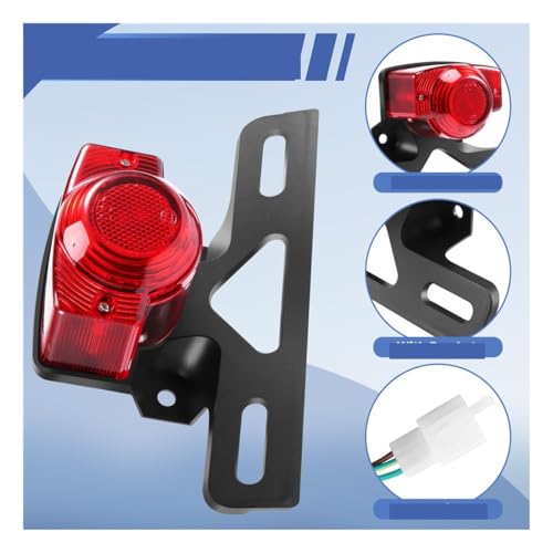 Feu arrière de moto pour Monkey Z50 rouge et modèle KDF Bike n° 012R - 6