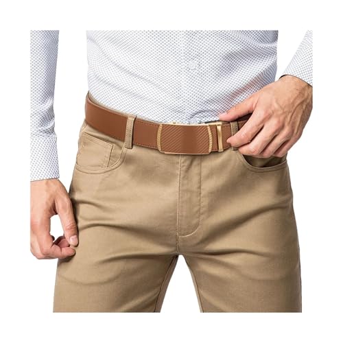 Men Belts Leather Waist Strap Male Automatic Buckle Waistband Mens Girdle Belts(6,120cm)3