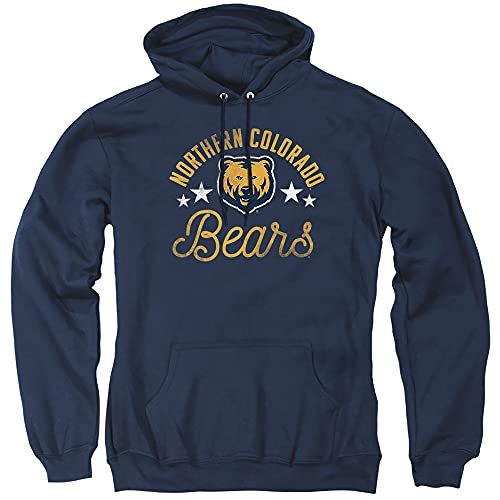 University of Northern Colorado Official Bears Unisex Adult Pull-Over Hoodie, Northern Colorado Bears, Navy, Small