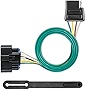 CURT 56394 Vehicle-Side Custom 4-Pin Trailer Wiring Harness, Fits Select Chevrolet Traverse , Black