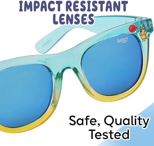 Bluey Toddler Sunglasses - Arkaid Bluey Cateye with Comfortable UV-Protective Bluey Sunglasses Toddler Size w/t Soft Case