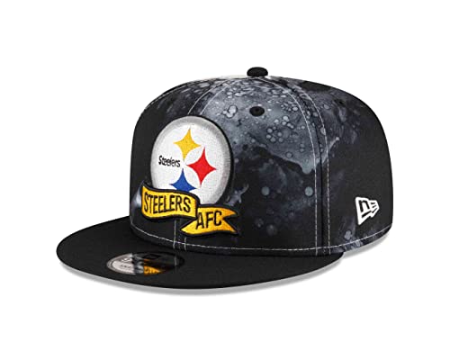 Casquette 9Fifty Steelers New Era visière plate avec snapback réglable pour homme et femme