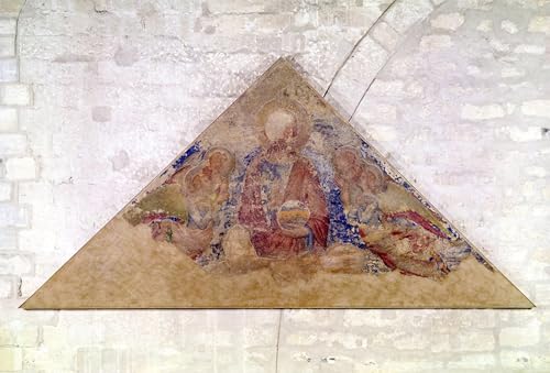 Tableau Toile d'Art Tympan Simone Martini Décoration Murale 60x90