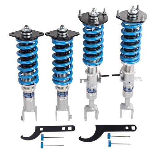 FAPO PS+ Coilovers for Nissan 350Z / Fairlady Z 2003-2008 Z33, for Infiniti G35 RWD 2003-2007 V35, for Nissan Skyline 01-07, 16-way Damping Height Adjustable Mono-Tube Lowering Suspension Struts Kits