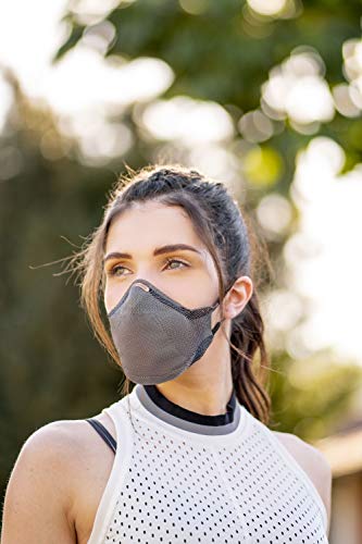 Máscara Reutilizável Knit Safe V-Block (CINZA, M)