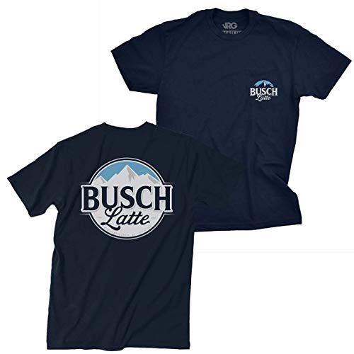 Busch Latte Dark Navy Pocket Tee Shirt (Small)