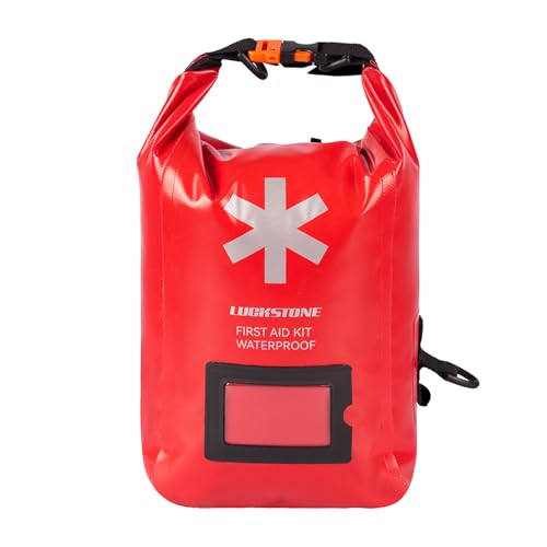 Waterproof First Aid Kit Dry Bag Empty, Portable Roll Top Medicine Bag with Transparent Window for Fishing Kayaking Boating Swimming Camping Raftin (5L)
