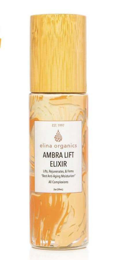 Ambra Lift Elixir, 2oz – Award-Winning Anti-Aging Moisturizer with Baltic Amber, Marine Collagen & Pearl Powder – Lifts, Firms & Hydrates – Organic, Vegan