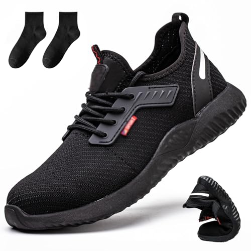 Donubiiu Zapatos de seguridad Raider: el todoterreno definitivo para cualquier uso. Resistentes a los pinchazos, resistentes a los golpes y sin embargo ligeros con puntera de acero y suela
