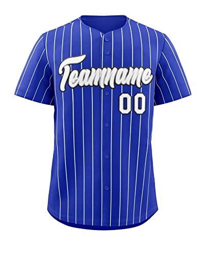 Custom Stripe Baseball Jersey Hip Hop Shirts Stitched Personalized Team Name Number for Men/Women/Youth miniatura 1