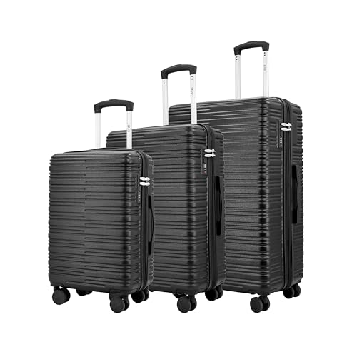 Image of IZOD Romeo 3 Piece Expandable Hardside Luggage Set, Black