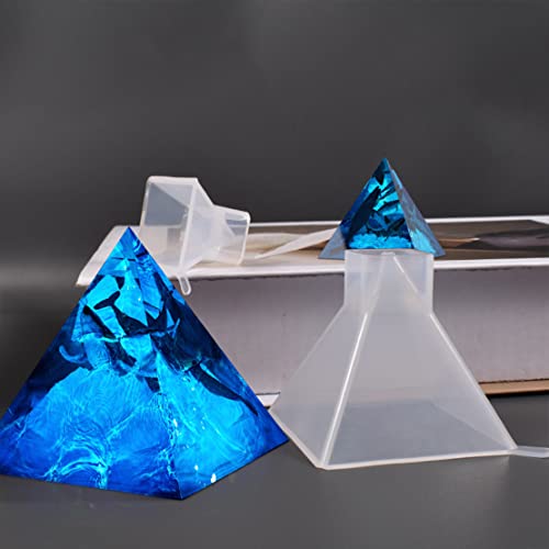 Voyyphixa 3 Pcs Pyramid Resin Casting Moulds Geometric Epoxy Resin Moulds Pyramid Mold for Jewellery Making DIY Home Decoration - Image 3