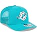 New Era Men's Aqua Miami Dolphins Team Collection 9SEVENTY Stretch-Snap Adjustable Hat
