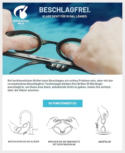 ARENA Cobra Original Swipe Unisex-Wettkampfbrille für Erwachsene, Schwimmbrille mit Anti-Beschlag-Gläsern, UV-Schutz… – Ansicht 5