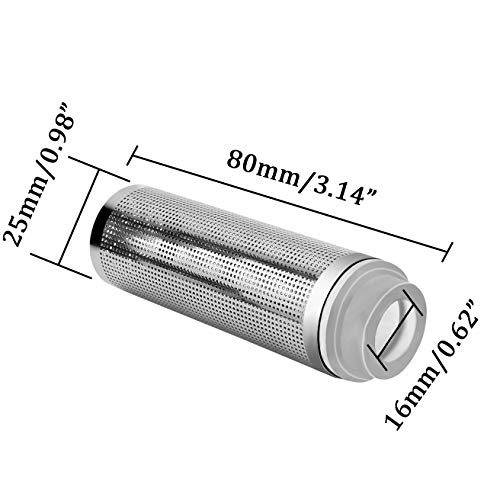 Image of NACX Aquarium Fish /Shrimp Mesh Net Filter Guard,Fish Tank Intake Strainer Pre-Filter Cover Stainless Steel