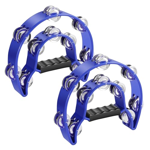 Tambourin en métal double rangée idéal pour animer vos chorales et concerts