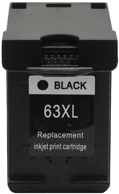 1 Set X Ink 63XL Ink Cartridges Black and Color Remanufactured Replacement with HP Officejet 4650 3830 3833 5255 5258 Envy 4520 Deskjet 1112 3637
