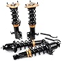 Coilover Struts Spring Shocks Adjustable Height Coilovers Suspension Struts Coil Spring Shocks and Struts Full Set Kits ECCPP Fit for 2009-2017 for Toyota Corolla /2009 for Toyota Matrix