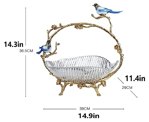 Fruit-Bowl-Chinese-Retro-Brass-Bird-Craft-Fruit-Plate-Living-Room-Tabletop-Decoration-Fruit-Plate-Bowl-Vegetable-Basket Fruit Bowl Chinese Retro Brass Bird Craft Fruit Plate Living Room Tabletop Decoration Fruit Plate Bowl Vegetable Basket