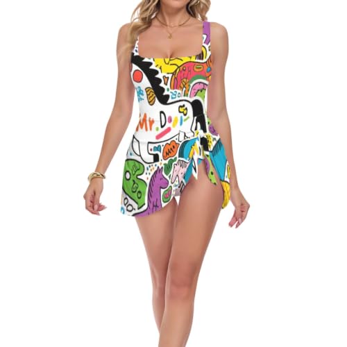 Maillot de bain amincissant effet faja gainant col carré femme