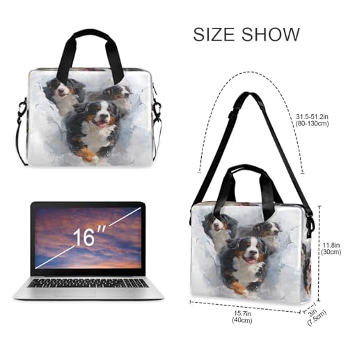 Funda para portátil messenger con asa y correa 15.6" miniatura 5