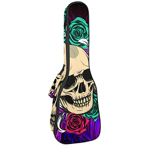 Housse pour ukulélé soprano ténor et roses – 58,4 cm – 10 mm d’épaisseur – Rembourrée – Sangles réglables - Les Beatles, Paul McCartney, John Lennon, RIngo Starr, George Harrison Housse pour ukulélé soprano ténor et roses - 58,4 cm - 10 mm d'épaisseur - Rembourrée - Sangles réglables