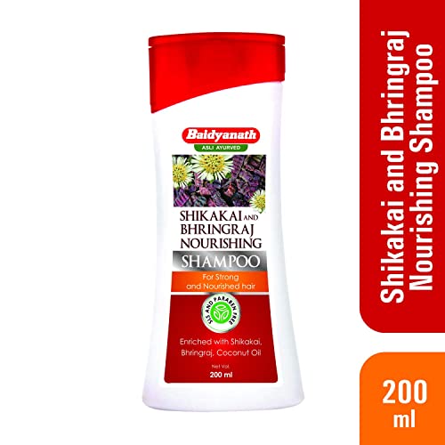 Image of Baidyanath Asli Ayurved Shikakai and Bhringraj Nourishing Shampoo I Hair Strong Shampoo I Coconut Oil I 200 ML