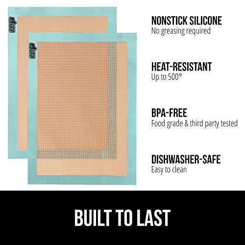 Gorilla Grip Reusable Silicone Baking Mat, 2 Pack, NonStick Oven Liner