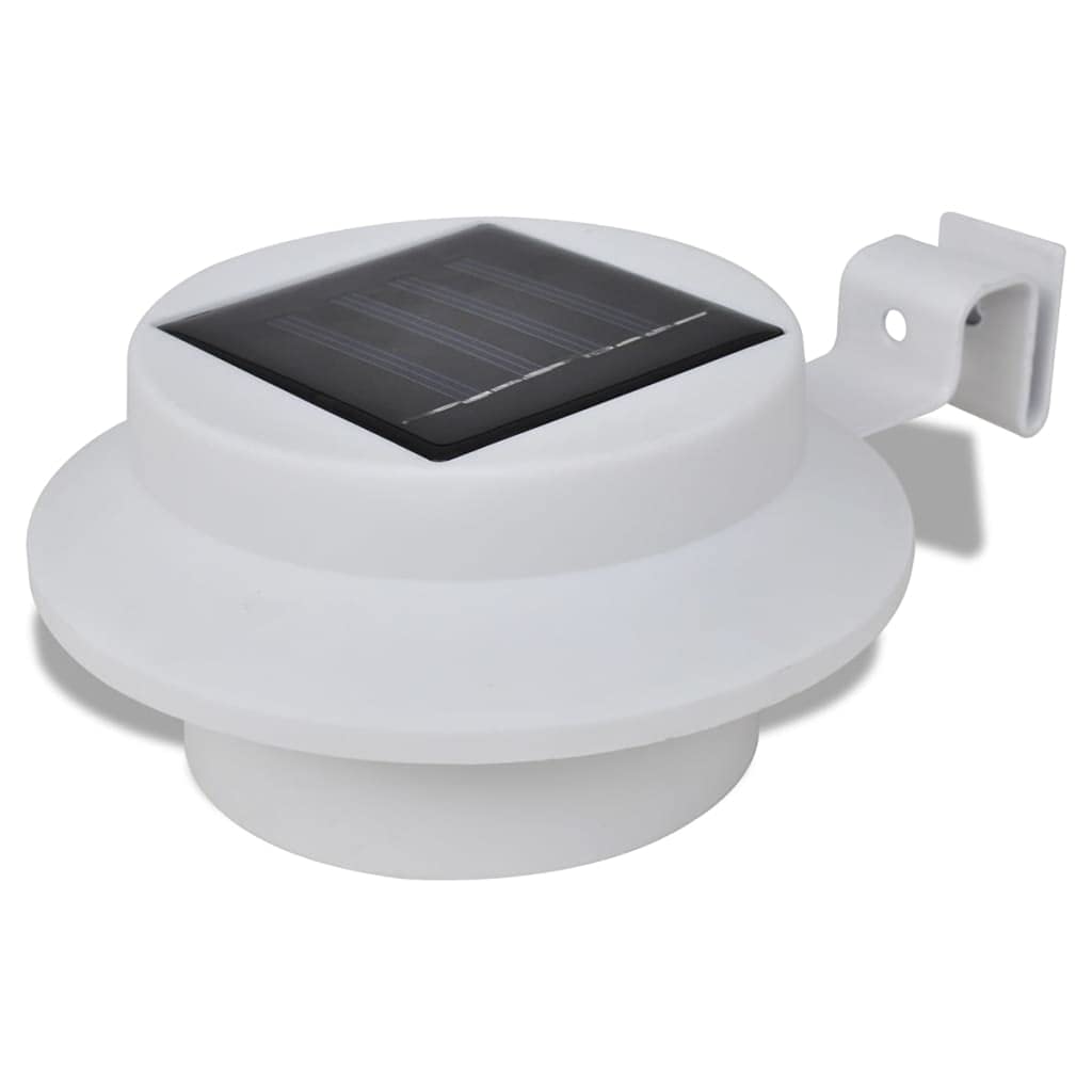 vidaXL Ogrodowe lampy solarne, 6 szt., białe