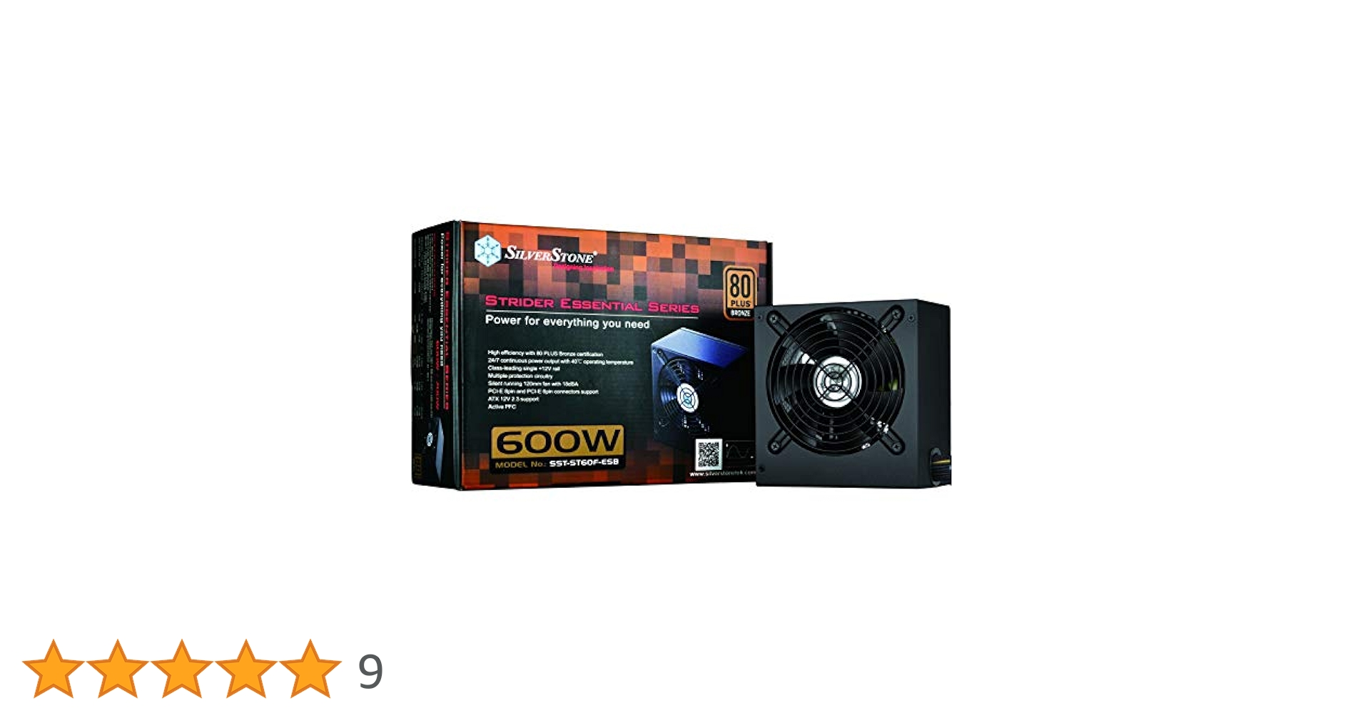 Amazon | Silver Stone 600W 80PLUS BRONZE ATX電源 SST-ST60F