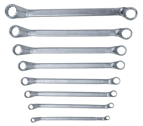 KS TOOLS Juego de llaves de estrella dobles, acodadas 8 pzs 517.0248
