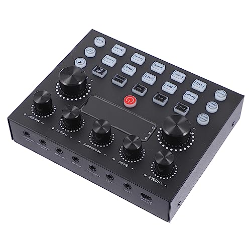 COOPHYA 外付けサウンドカード 音楽ミキサー ライブ配信対応 人同時配信可能 デュアルマイクポート搭載 ミキサー 携帯電話 対応 インテリジェントトーン修復機能付き