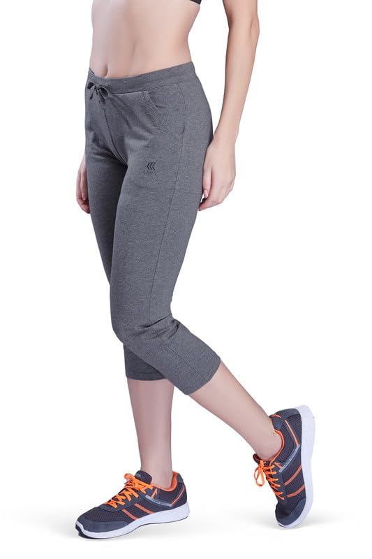 Image of Slim FIT Stretchable Capri with Side Pockets for Women