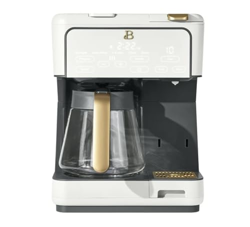 White Multi-Brew Coffee Maker with 12-cup carafe and single-serve