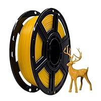 Flashforge PLA 3D Printing Filament 1.75mm 0.5KG/Roll,Dimensional Accuracy +/- 0.02mm, Fit Most FDM Printer (Yellow)