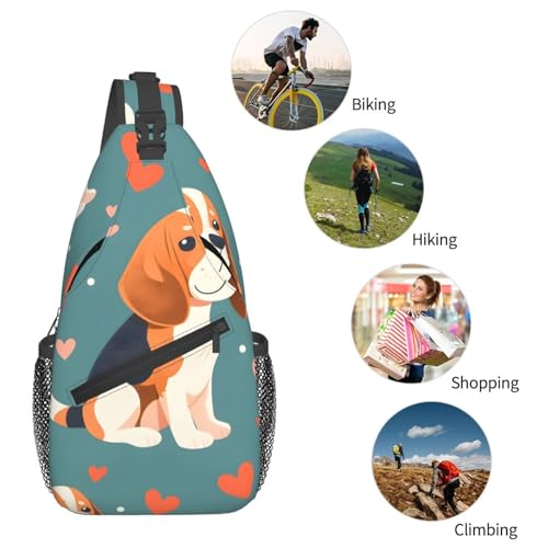 Bolso bandolera Funny Dachshund para viaje unisex miniatura 6