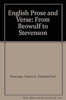 English Prose and Verse: From Beowulf to Stevenson B001P4D8KE Book Cover