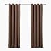 Best Home Fashion Thermal Insulated Blackout Curtains - Antique Bronze Grommet Top - Chocolate - 52"W x 96"L - (Set of 2 Panels)