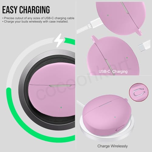 Image of Silicone Case Cover Compatible for OnePlus Buds 4 -Pink