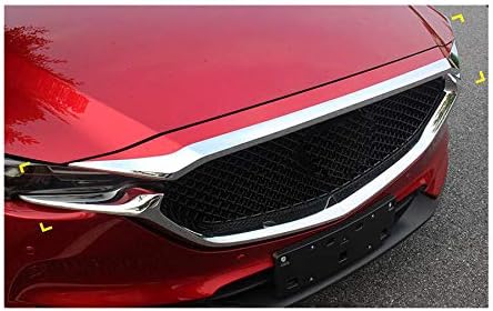 1pcs ABS Chrome Car Front Grill Grille Cover Decorative Molding Cover Trim Compatible for Mazda CX-9 CX9 2016 2017 2018 2019 2020 2021 2022 2023 2024 2025