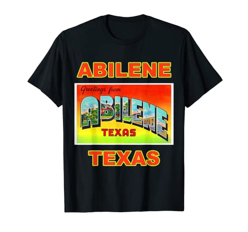 Lotta Shirts: Camiseta Abilene Texas Postcard Greetings Camiseta