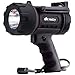 NoCry 18W Waterproof Rechargeable Flashlight (Spotlight) with 1000 Lumen LED, Detachable Red Light Filter, Wall and Car Charger Attachments, Black