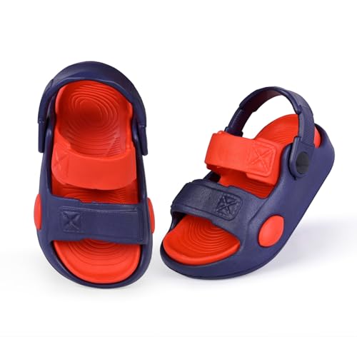 Image of GLJ Kids Comfort Clogs Sandals For Boy And Girl, 1 to 4 Years, Two-Strap Design, Easy To Wear Slip On, Dust and Waterproof, 7101