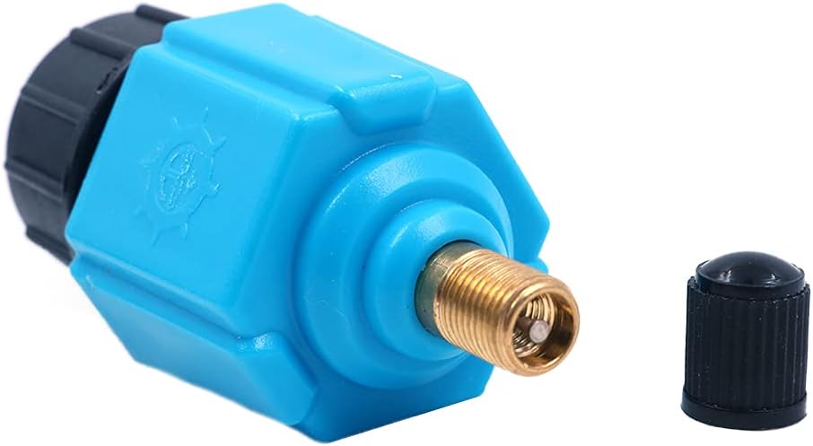 Tiardey Inflatable Adapter with 4 Nozzles for Air Mattress Pool, Boat, Kayak - Blue - Image 5