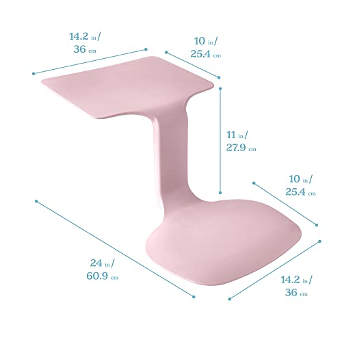 Image of ECR4Kids The Surf Portable Activity Lap Desk, Classroom Essentials, Pink