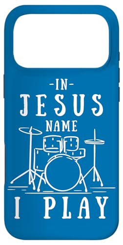 �N���X�`�����o���h In Jesus Name I Play Drums Playing Drummer �X�}�z�P�[�X iPhone 17 Pro Max �p