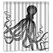 Custom Octopus Steampunk Ocean Shower Curtain 66" x 72" - Bathroom Decor(Fabric)