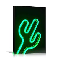 Canvas Wall Art Light Quotes Bedroom Industrial Inspirational Modern Art Multicolor Neon Photography Quotes Urban - 12x18 inches