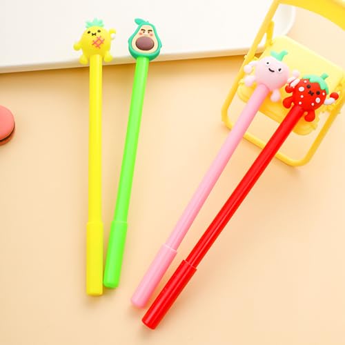 4 bolígrafos de gel con diseño infantil 0.5 mm punta rápida secado miniatura 6