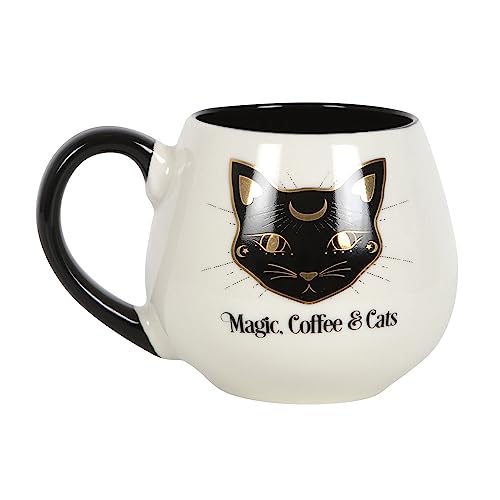 Something Different Wholesale Magic & Cats Halloween Mug, Gothic Witches Brew Ceramic Cup for Adults